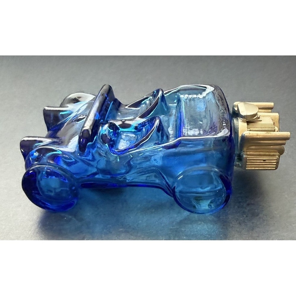 Cobalt Blue Glass Dune Buggy Car - Empty Vintage Avon Decanter Bottle